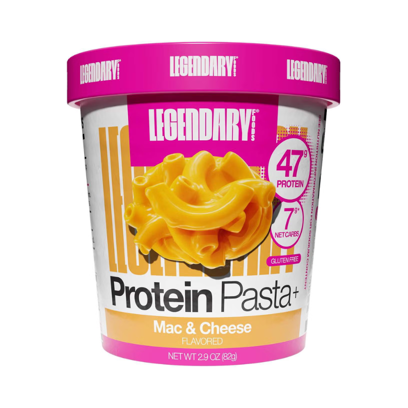 Legendary Foods Protein Pasta With Mac & Cheese Flavor, Paste Proteice Cu Aroma De Sos Cremos De Branza, 82 G