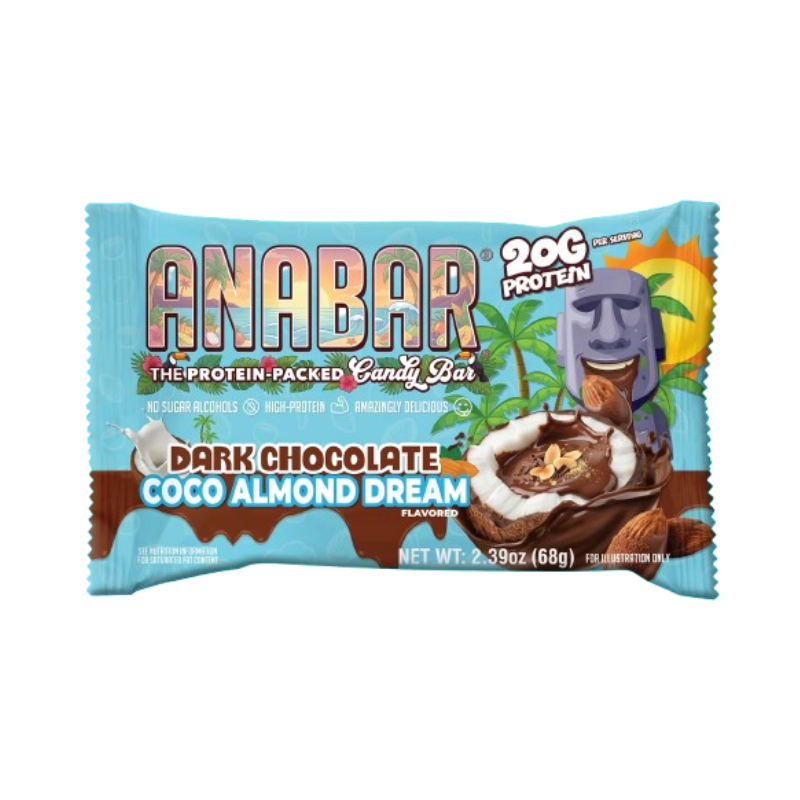 Anabar Dark Chocolate Coco Almond Dream, Baton Proteic Cu Aroma De Ciocolata Neagra, Cocos Si Migdale, 68 G