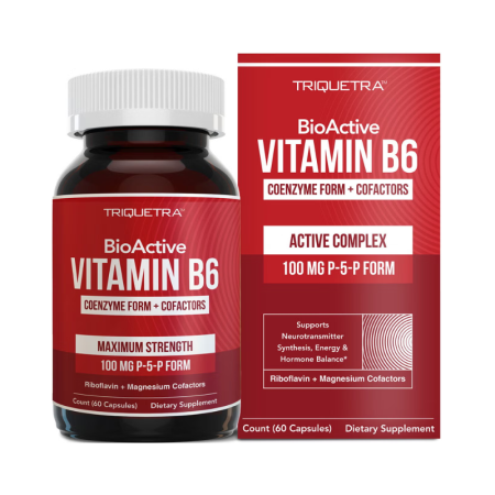Triquetravitamin B6 Coenzyme Form + Cofactors,  Vitamina B6 Forma Coenzimatica + Cofactori, 60 Cps