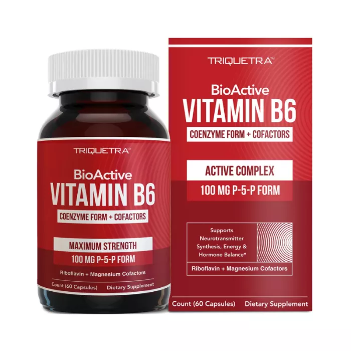 Triquetravitamin B6 Coenzyme Form + Cofactors, Vitamina B6 Forma Coenzimatica + Cofactori, 60 Cps