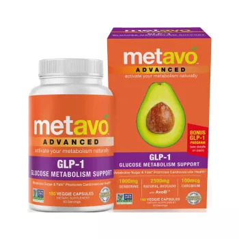 Metavo Advanced Glp-1 Glucose Metabolism Support, Suport Avansat Pentru Metabolismul Glucozei Si Glp-1, 180 Cps