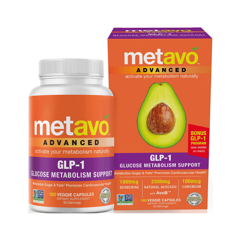 Metavo Advanced Glp-1 Glucose Metabolism Support, Suport Avansat Pentru Metabolismul Glucozei Si Glp-1, 180 Cps