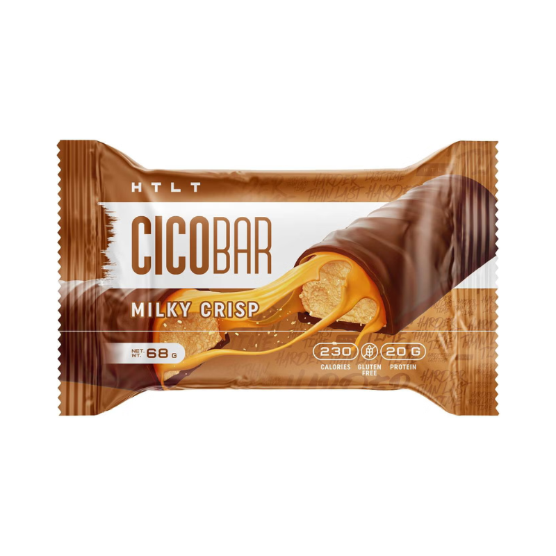 Htlt Cico Bar Milky Crisp, Baton Proteic Cu Aroma De Crema De Lapte Cu Cereale Crocante, 68 G