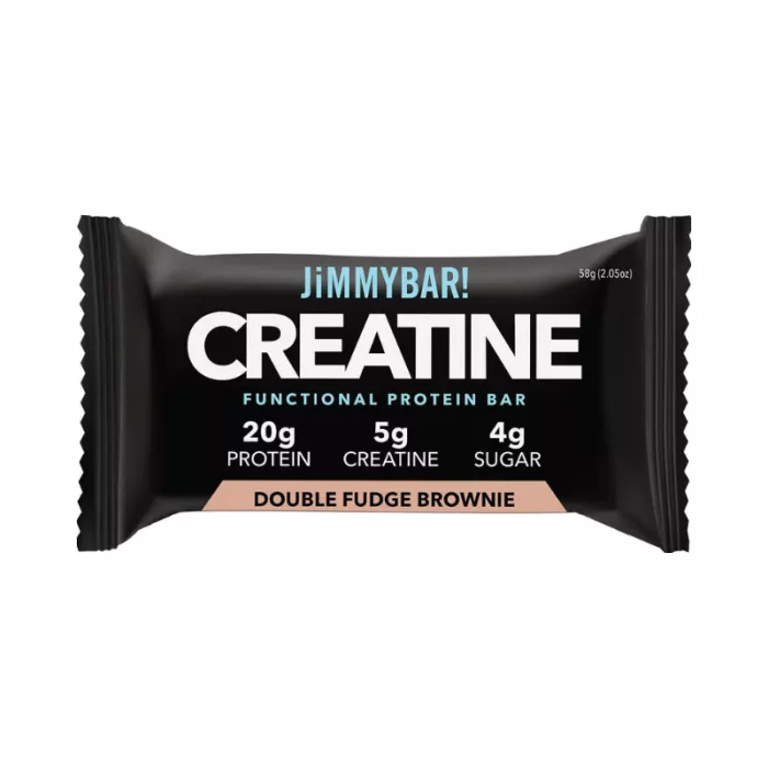 Jimmybar! Baton Proteic Cu Creatina, Aroma De Brownie Extra Ciocolata, 58 G