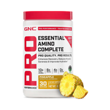 Gnc Pro Performance Essential Amino Complete, Aminoacizi Cu Aroma De Ananas, 462 G