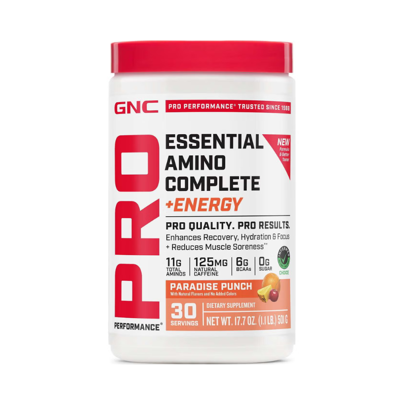 Gnc Pro Performance Essential Amino Complete Energy, Aminoacizi Cu Aroma De Fructe Tropicale, 501 G
