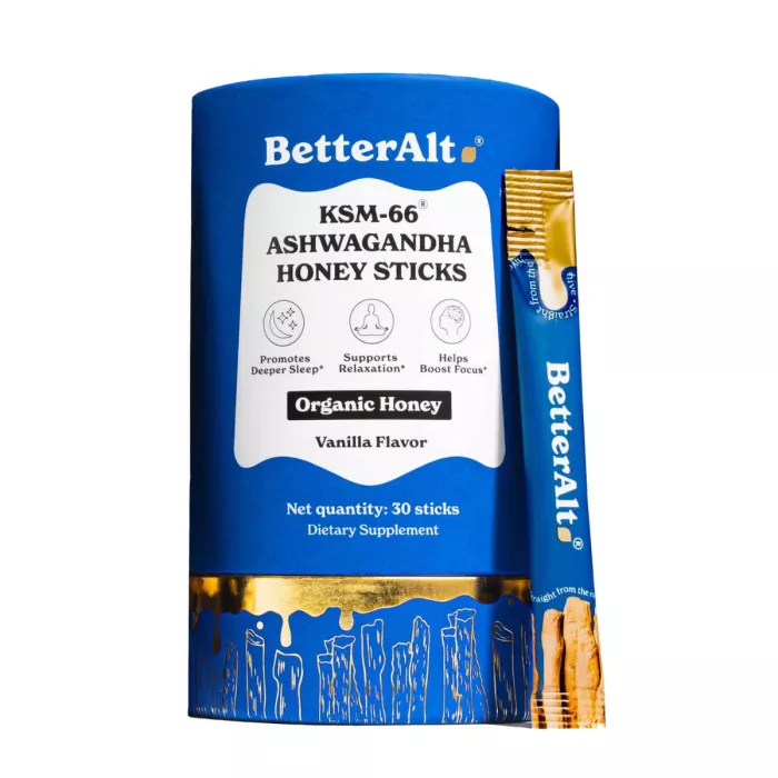 Better Alt Ksm-66 Ashwagandha Honey Sticks, Pliculete De Ashwagandha Si Miere, 30 Pliculete Better Alt Ksm-66 Ashwagandha Honey Sticks, Pliculete De Ashwagandha Si Miere, 30 Pliculete