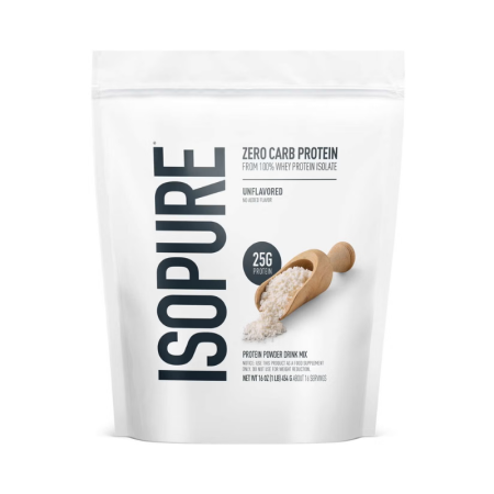 Isopure Zero Carb Protein Powder, Proteina Izolata Din Zer, Fara Aroma, 454 G