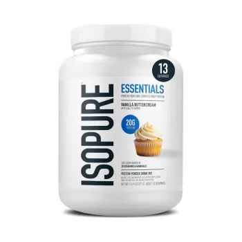 Isopure Essentials Protein Powder, Proteina Din Zer Cu Aroma De Vanilie, 377 G