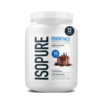 Isopure Essentials Protein Powder, Proteina Din Zer Cu Aroma De Mousse De Ciocolata, 390 G