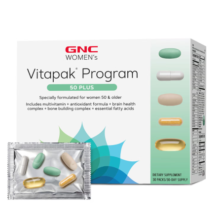 Complex de multivitamine pentru femei 50 plus (30 pachete), GNC Live Well
