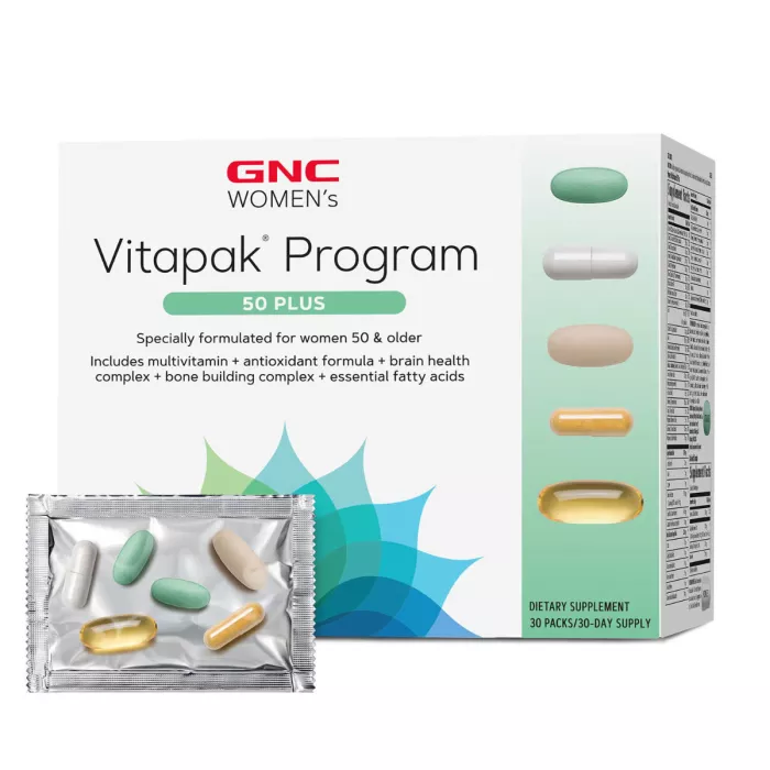 Gnc Women's Vitapak Program 50 Plus, Complex De Multivitamine Pentru Femei 50 Plus, 30 Pachete Gnc Women's Vitapak Program 50 Plus, Complex De Multivitamine Pentru Femei 50 Plus, 30 Pachete