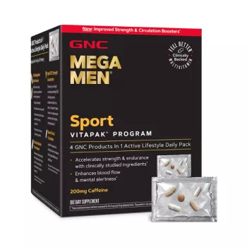 Gnc Mega Men Sport Vitapak Program, Complex De Multivitamine Pentru Barbati Vitapak, 30 Pachetele