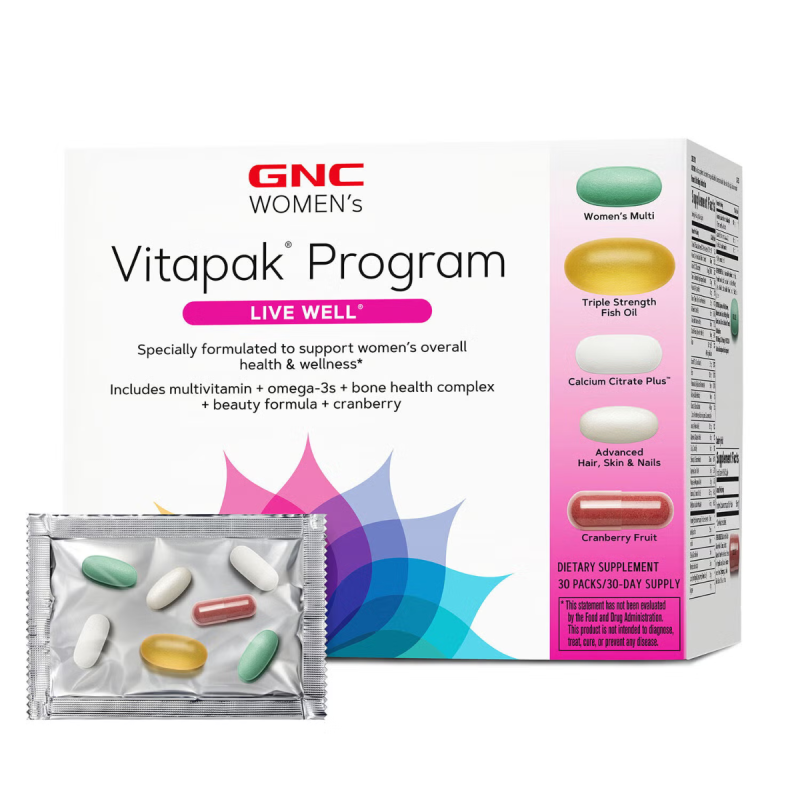 Gnc Women’ S Ultra Mega Vitapak Program, Complex De Multivitamine Pentru Femei, 30 Pachetele
