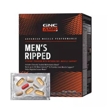 Amp Men's Ripped Vitapak Program Complex De Multivitamine Pentru Barbati (30 Pachetele), GNC Amp Men's Ripped Vitapak Program Complex De Multivitamine Pentru Barbati (30 Pachetele), GNC