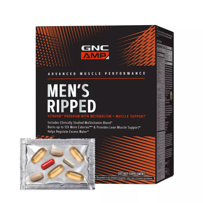 Gnc Amp Men's Ripped Vitapak Program Complex De Multivitamine Pentru Barbati, 30 Pachetele Gnc Amp Men's Ripped Vitapak Program Complex De Multivitamine Pentru Barbati, 30 Pachetele