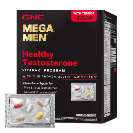 Gnc Mega Men Healthy Testosterone Vitapak Program,  Complex De Suplimente Pentru Sustinerea Testosteronului, 30 Pachetele
