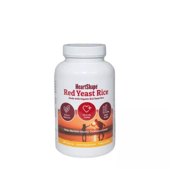Sylvan Red Yeast Rice, Drojdie De Orez Rosu Organica, Pentru Sanatatea Cardiovasculara Si Reducerea Colesterolului, 1200 Mg, 240 Cps