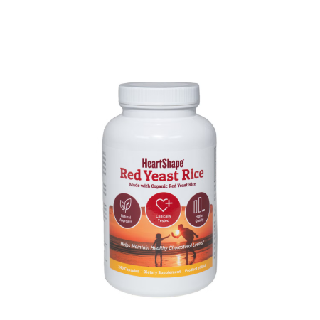 Sylvan Red Yeast Rice, Drojdie De Orez Rosu Organica, Pentru Sanatatea Cardiovasculara Si Reducerea Colesterolului, 1200 Mg, 240 Cps