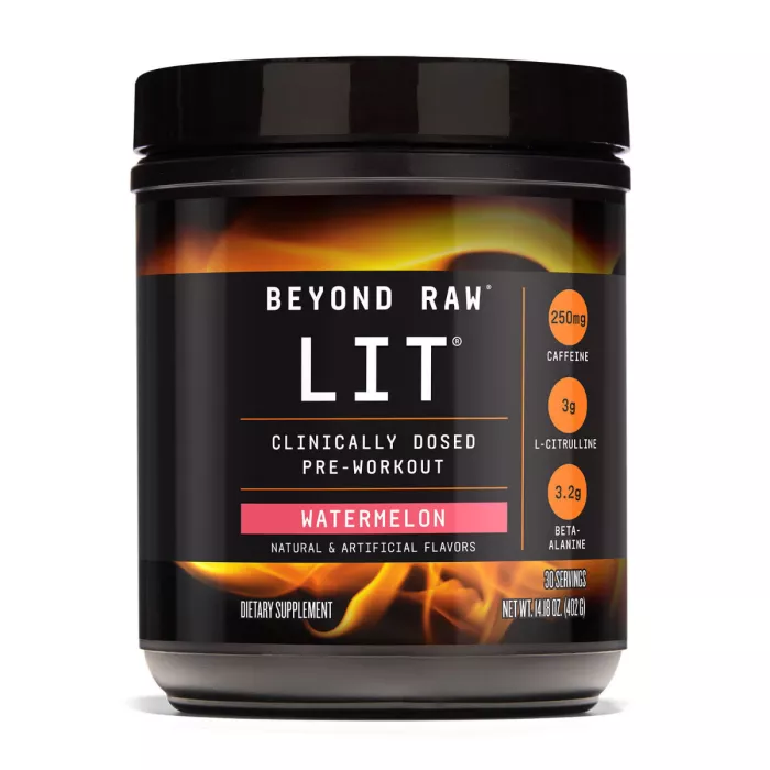 Gnc Beyond Raw Lit, Formula Pre-workout, Cu Aroma De Pepene, 402 G