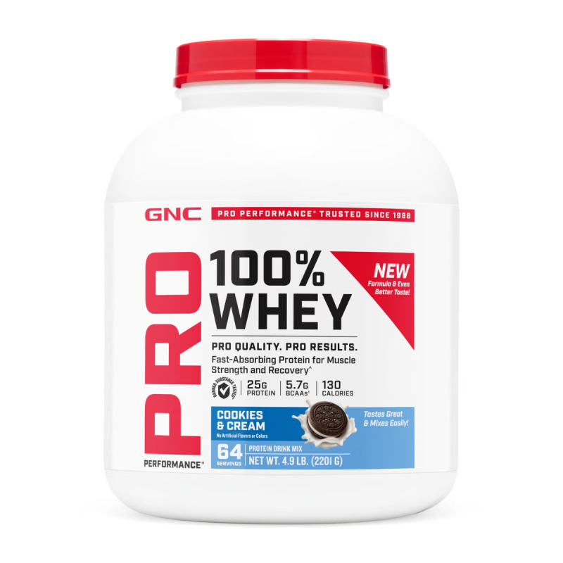 Proteina din zer cu aroma de biscuiti si frisca, testata antidoping (2201 g), GNC Live Well