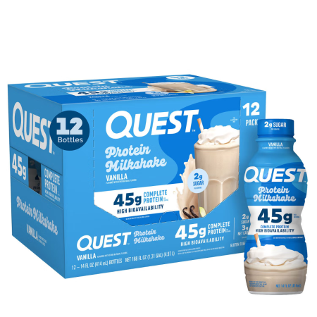 Quest Protein Milkshake Rtd, Milkshake Proteic Cu Aroma De Vanilie, 414 Ml