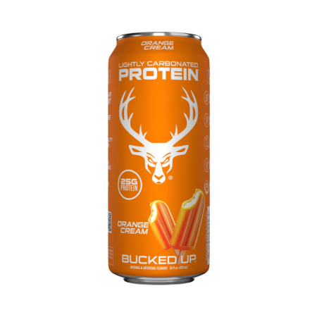 Bucked Up Lightly Carbonated Protein Rtd, Bautura Proteica Usor Carbogazoasa Cu Aroma De Portocala, 473 Ml