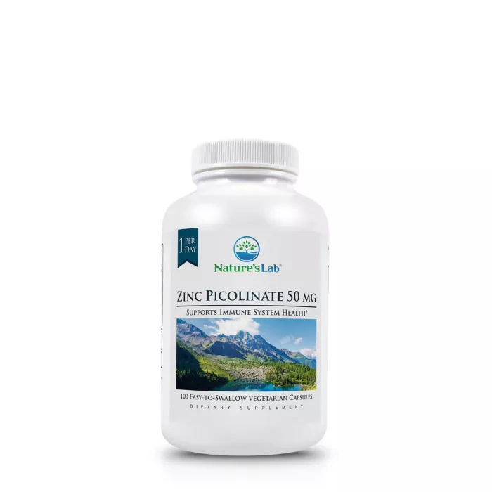 Nature's Lab Zinc Picolinate, Zinc Picolinate 50 Mg, 100 Cps