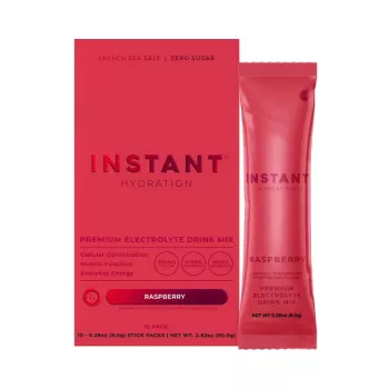 Instant Hydration, Premium Electrolyte Drink Mix, Electroliti Cu Aroma De Zmeura, 1plic, 8 G