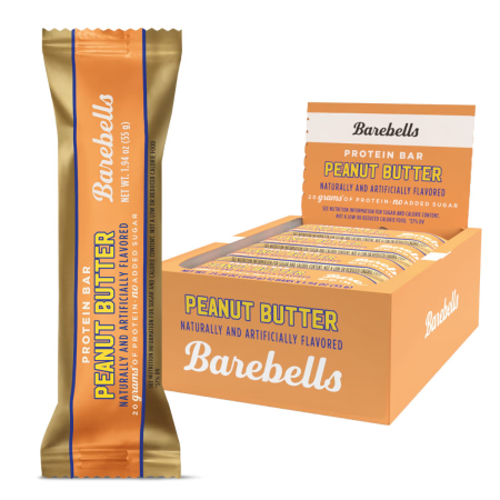Barebells Bars Baton Proteic Cu Aroma De Unt De Arahide, 55 G