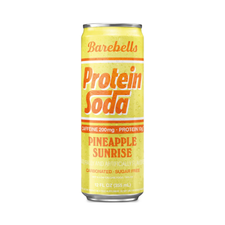 Barebells Protein Soda With Pineapple Flavor, Bautura Proteica Carbogazoasa Cu Aroma De Ananas, 355 Ml