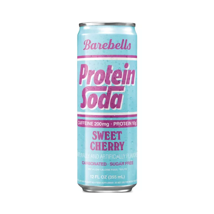 Barebells Protein Soda With Cherry Flavor, Bautura Proteica Carbogazoasa Cu Aroma De Cirese, 355 Ml