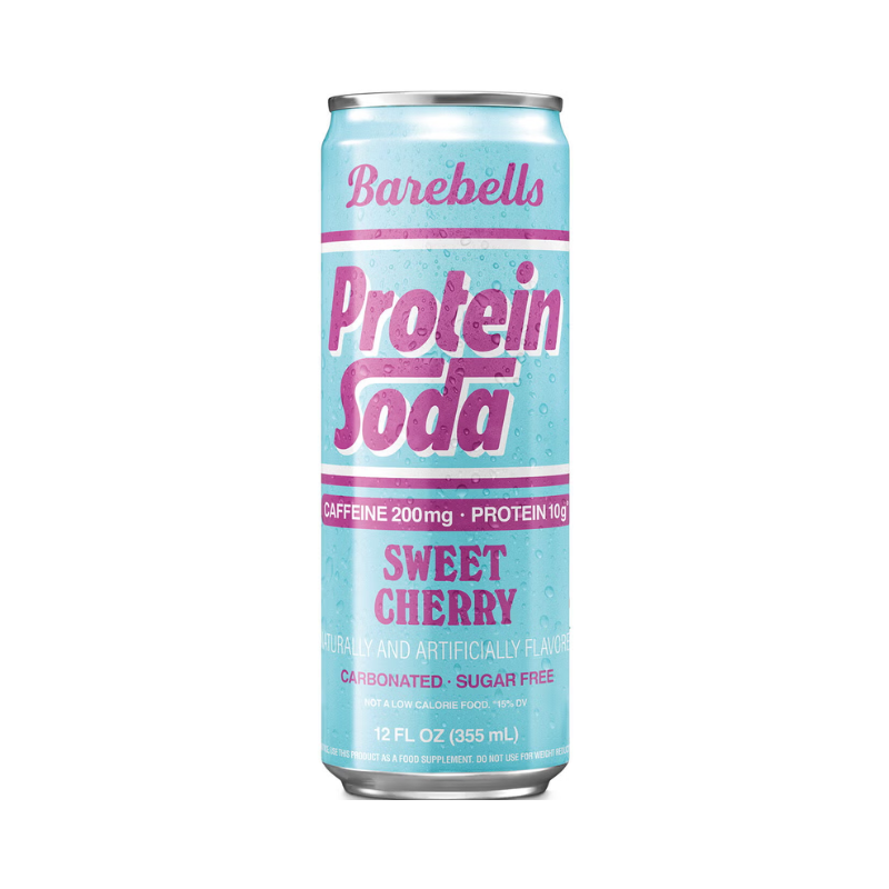 Barebells Protein Soda With Cherry Flavor, Bautura Proteica Carbogazoasa Cu Aroma De Cirese, 355 Ml