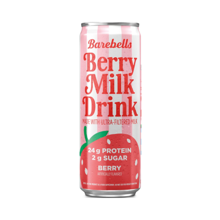 Barebells Berry Milk Drink, Bautura Proteica Din Lapte Cu Aroma De Fructe De Padure, 325 Ml
