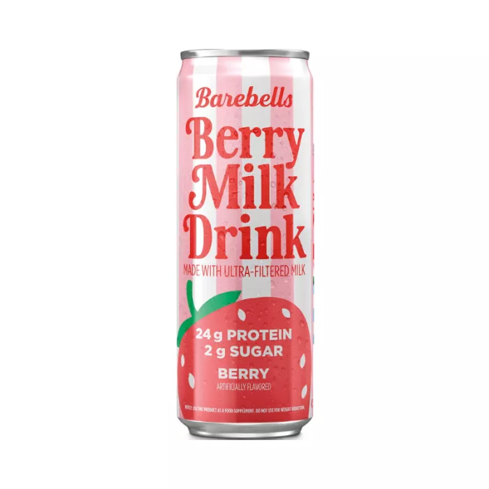 Barebells Berry Milk Drink, Bautura Proteica Din Lapte Cu Aroma De Fructe De Padure, 325 Ml