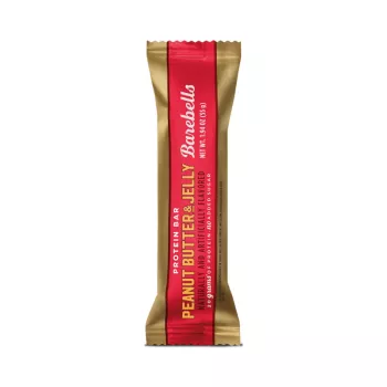 Barebells Protein Bar With Peanut Butter & Jelly Flavor, Baton Proteic Cu Aroma De Unt De Arahide Si Jeleu Fructat, 55 G