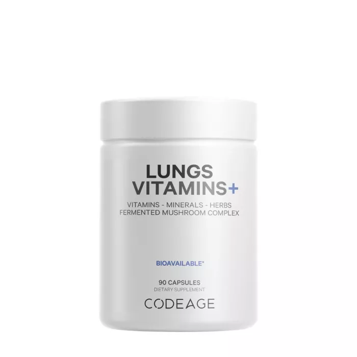 Codeage Lungs Vitamins, Formula Complexa Pentru Imbunatatirea Respiratiei, 90 Cps Codeage Lungs Vitamins, Formula Complexa Pentru Imbunatatirea Respiratiei, 90 Cps