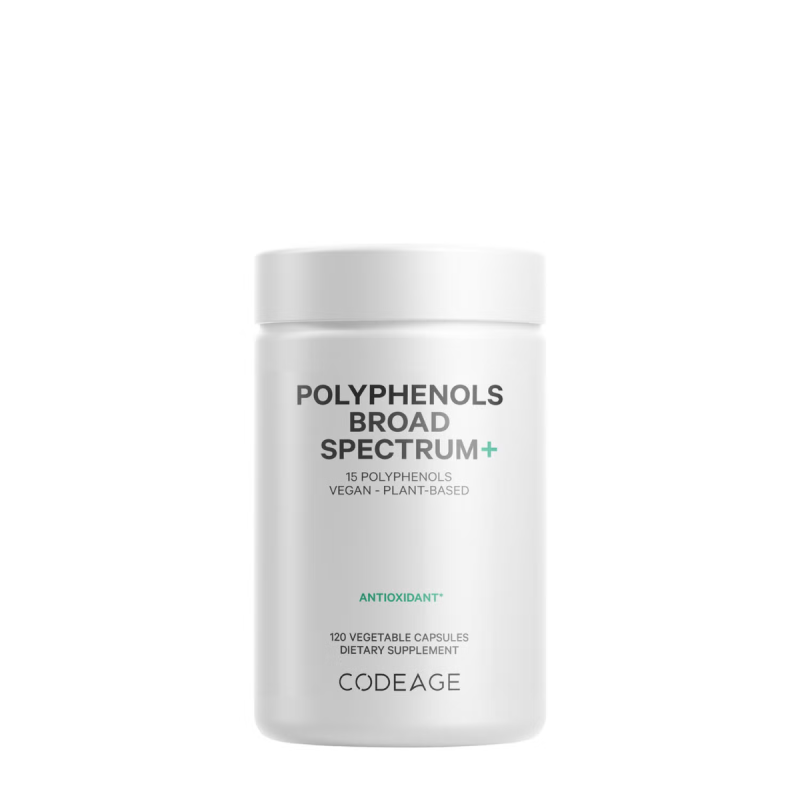 Codeage Polyphenols Broad Spectrum, Formula Pentru Protectie Celulara Si Vitalitate Zilnica, 120 Cps