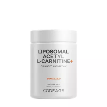 Codeage Liposomal Acetyl L-carnitine+, Formula Pentru Suport Cognitiv Si Vitalitate Zilnica, 90 Cps