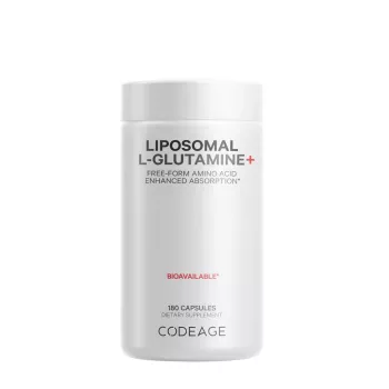 Codeage Liposomal L-glutamine+, Glutamina Liposomala, 180 Cps