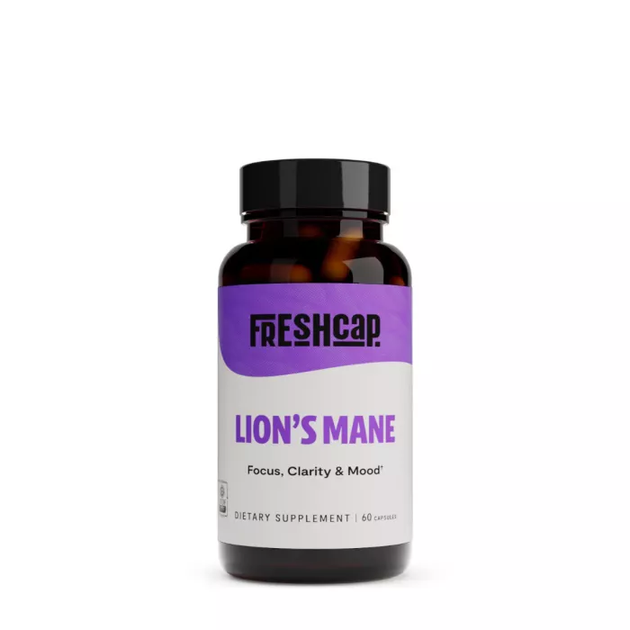 Freshcap Lion's Mane Mushroom, Ciuperca Coama Leului Pentru Claritate Mentala, Focus Si Sustinere Cognitiva, 1000 Mg, 60 Cps Freshcap Lion's Mane Mushroom, Ciuperca Coama Leului Pentru Claritate Mentala, Focus Si Sustinere Cognitiva, 1000 Mg, 60 Cps