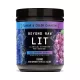 Beyond Raw Lit V2 Pre-workout With Blue Raspberry To Grape Flavor, Pre-workout Cu Aroma De Zmeura Albastra Si Strugure, 468 G