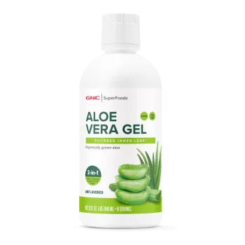 Gnc Superfoods Aloe Vera Gel Organic Fara Aroma, Pentru Digestie, Detoxifiere Si Imunitate, 946 Ml