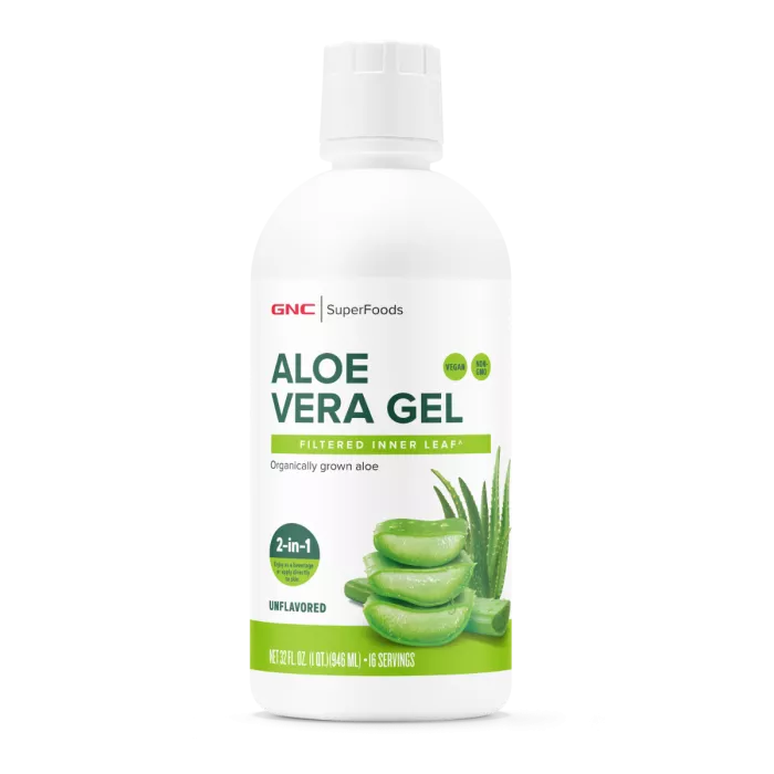 Gnc Superfoods Aloe Vera Gel Organic Fara Aroma, Pentru Digestie, Detoxifiere Si Imunitate, 946 Ml Gnc Superfoods Aloe Vera Gel Organic Fara Aroma, Pentru Digestie, Detoxifiere Si Imunitate, 946 Ml