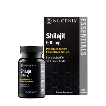 Nugenix Shilajit 500 Mg, Rasina Pura De Shilajit Din Himalaya, 60 Cps
