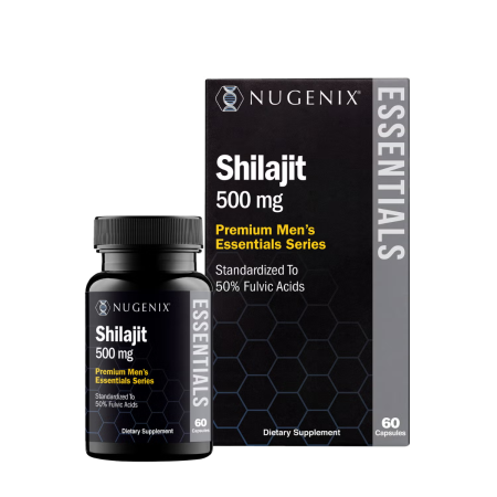 Nugenix Shilajit 500 Mg, Rasina Pura De Shilajit Din Himalaya, 60 Cps