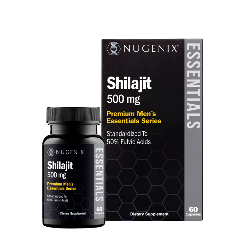 Nugenix Shilajit 500 Mg, Rasina Pura De Shilajit Din Himalaya, 60 Cps