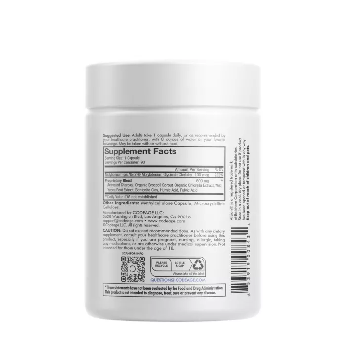Codeage Universal Binder + Full Spectrum, Formula Pentru Eliminarea Toxinelor Si Sustinerea Microbiomului, 90 Cps Codeage Universal Binder + Full Spectrum, Formula Pentru Eliminarea Toxinelor Si Sustinerea Microbiomului, 90 Cps