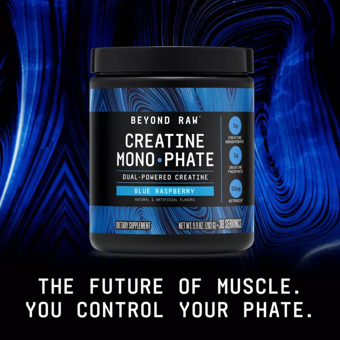 Gnc Beyond Raw Creatine Monophate, Formula Inovatoare Cu Creatina Monofosfat, Cu Aroma De Zmeura Albastra, 282 G