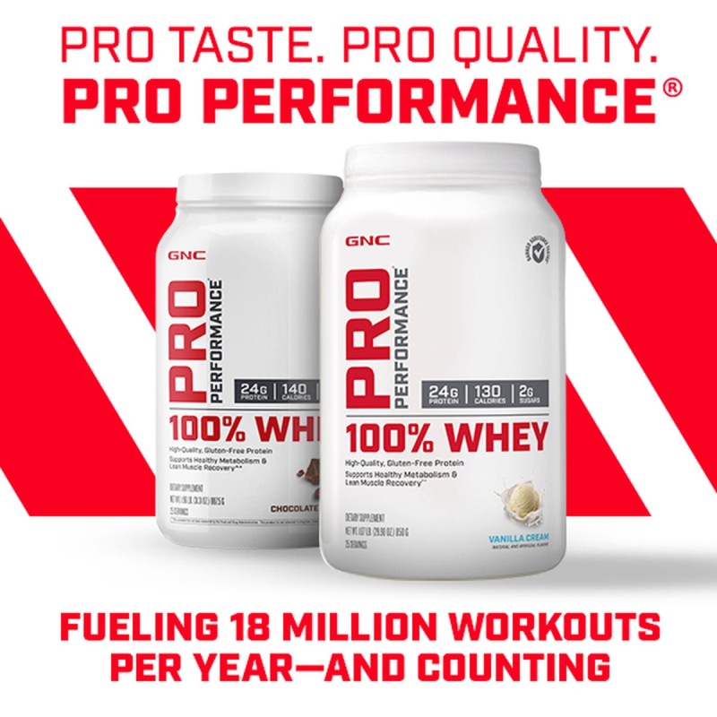 Proteina din zer cu aroma de vanilie, testata antidoping (2176 g), GNC Live Well